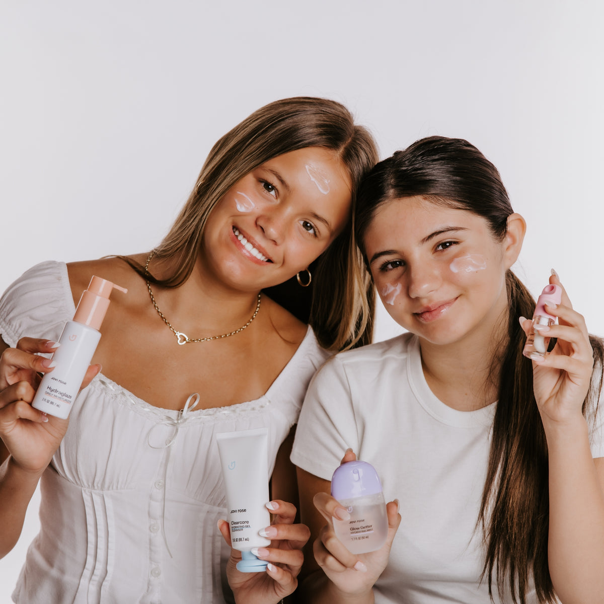 Jovi Rose Complete Routine, 4-step skincare set for tweens and teens