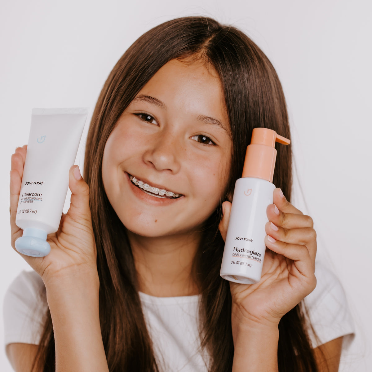 Jovi Rose Core Duo, Clearcore cleanser and Hydraglaze moisturizer