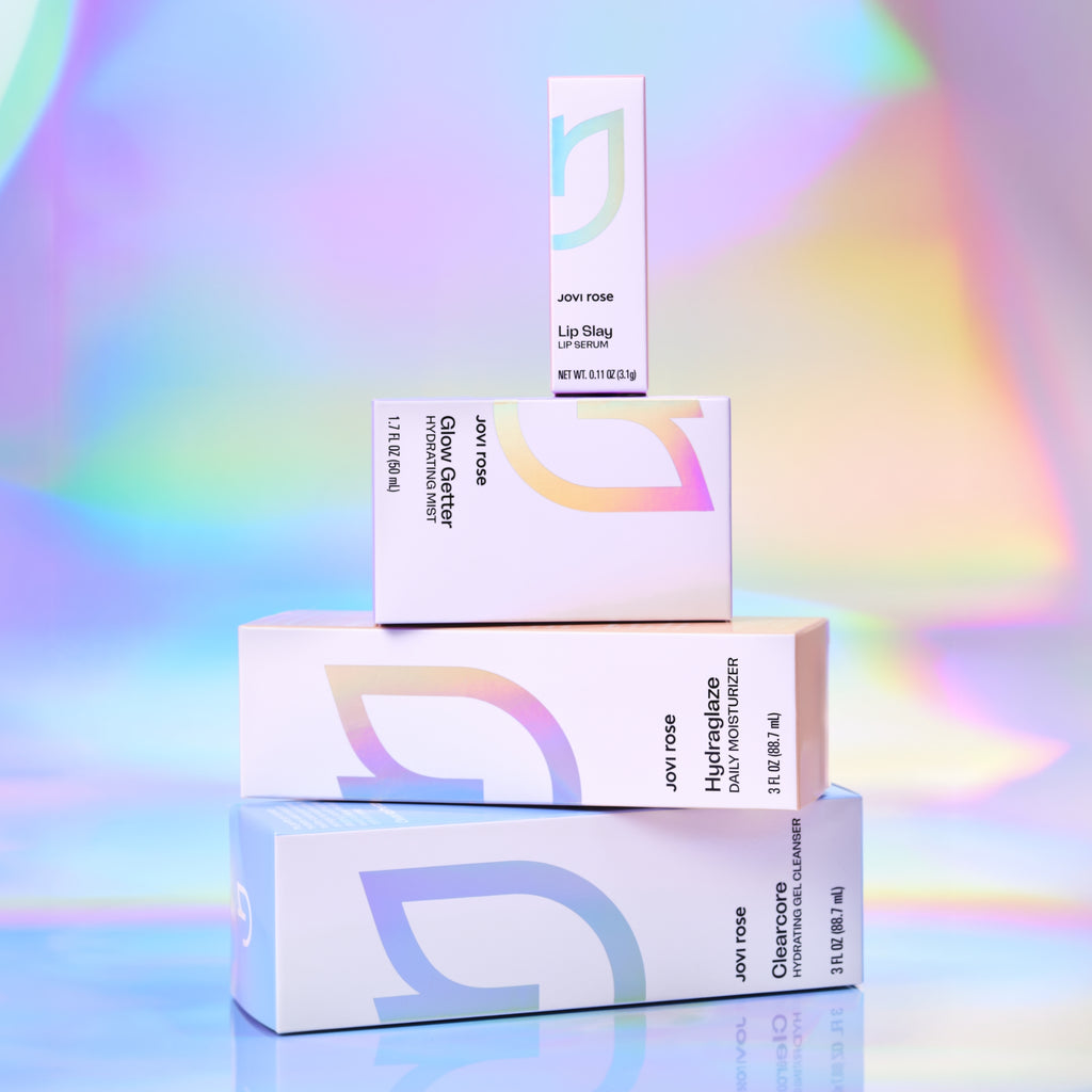 Jovi Rose Core Duo, Clearcore cleanser and Hydraglaze moisturizer
