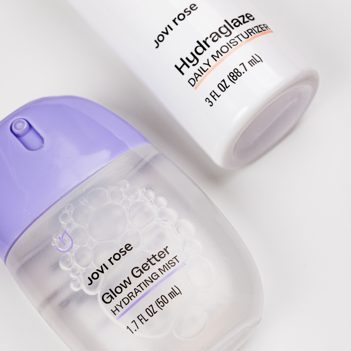 Jovi Rose Daily Hydration Duo, Hydraglaze moisturizer and Glow Getter mist