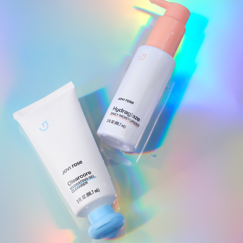 Jovi Rose Core Duo, Clearcore cleanser and Hydraglaze moisturizer